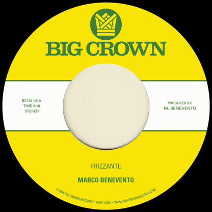 Marco Benevento – Frizzante B/W Turandot (LP Vinyl) Vinyl Record