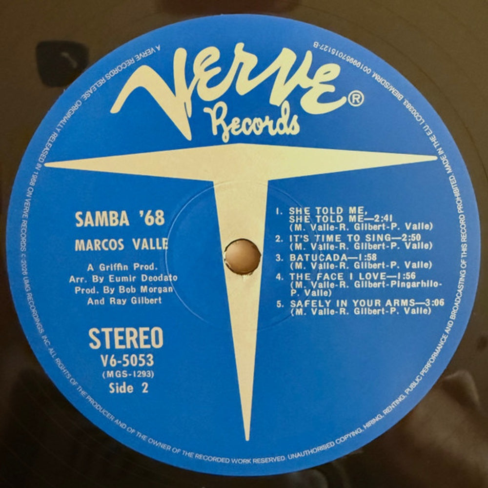 Marcos Valle – Samba '68 (LP Vinyl) Vinyl Record