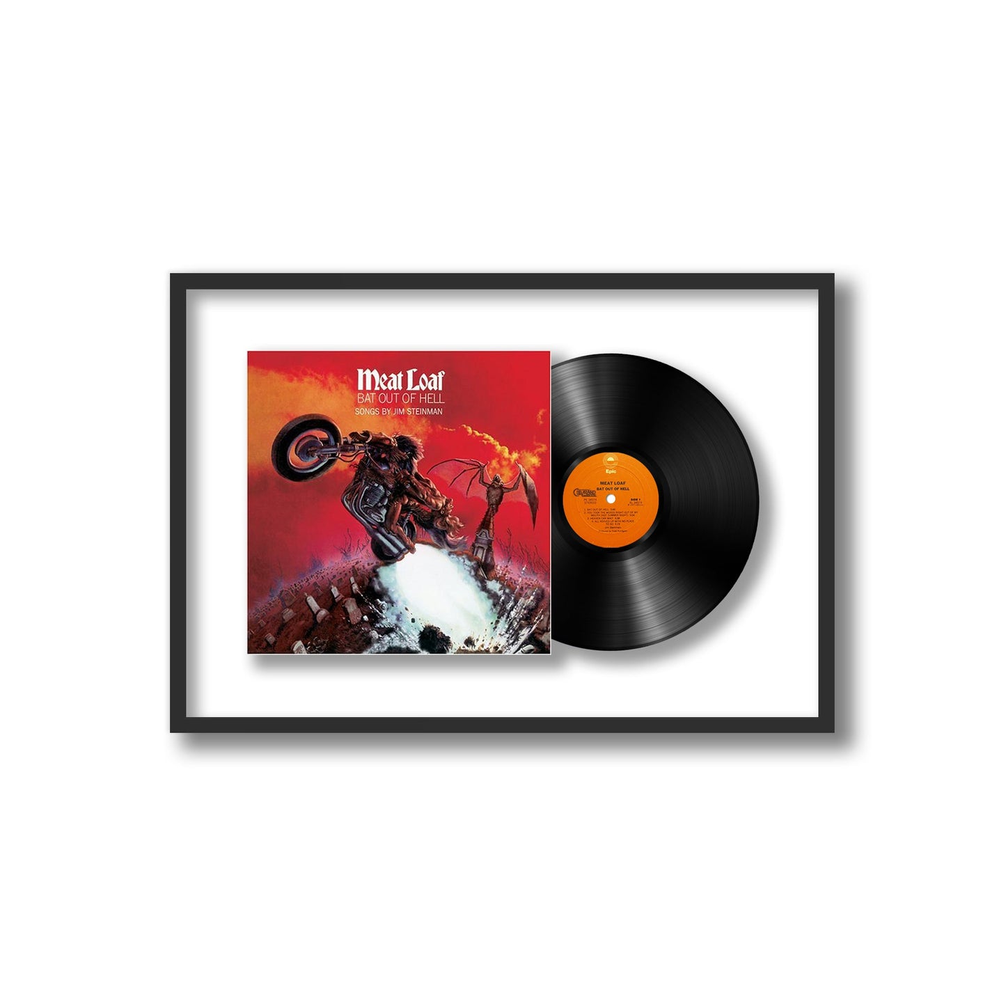 Meat Loaf Bat Out of Hell Framed Vinyl Record