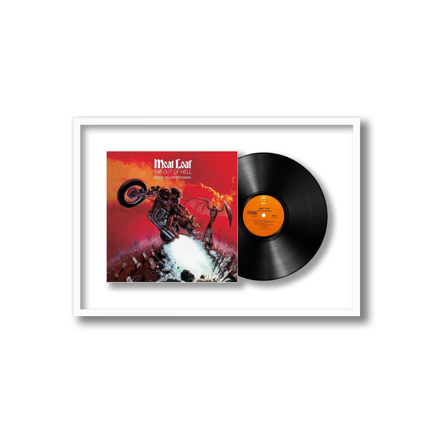 Meat Loaf Bat Out of Hell Framed Vinyl Record