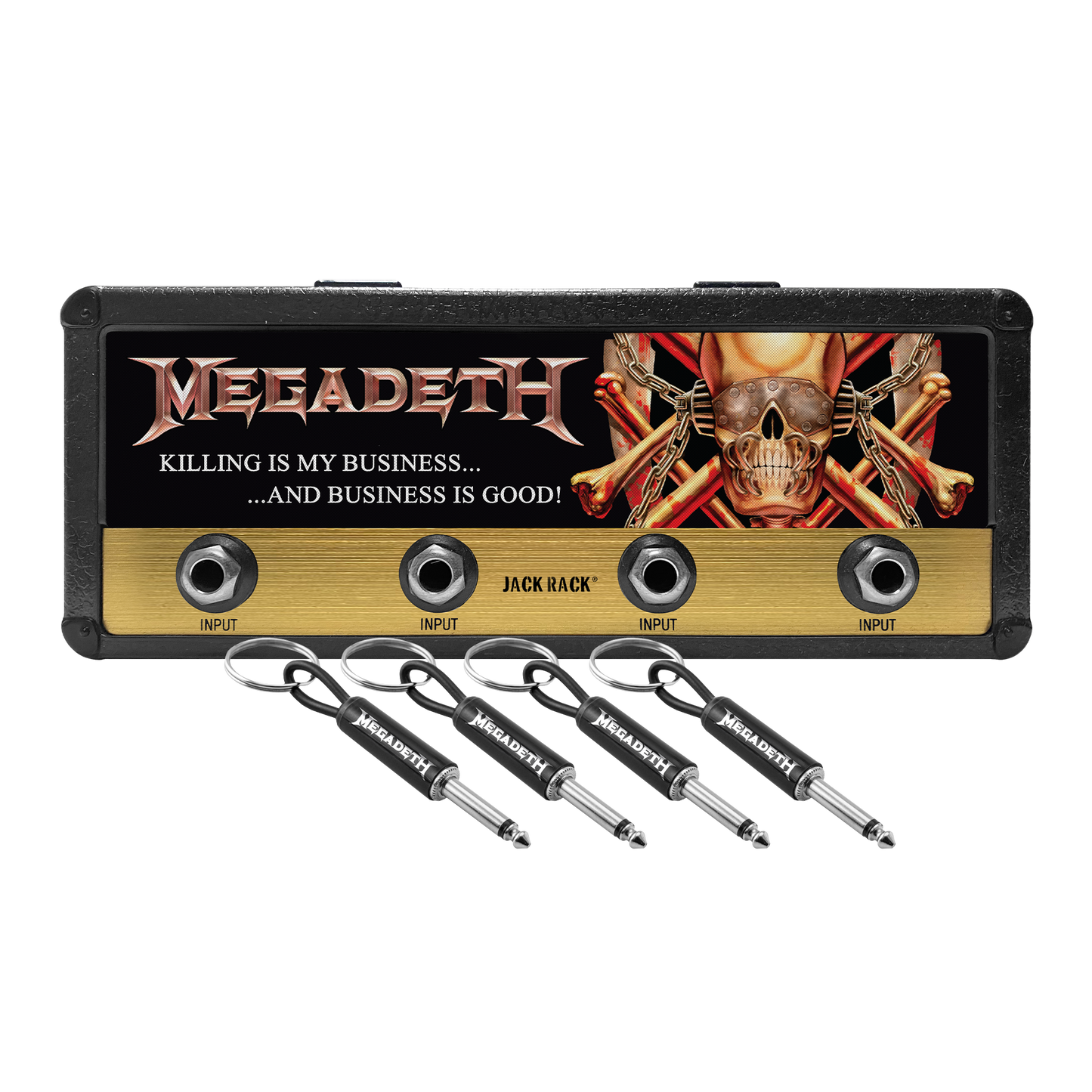 Megadeth Magnetic Jack Rack® Pluginz Keychains
