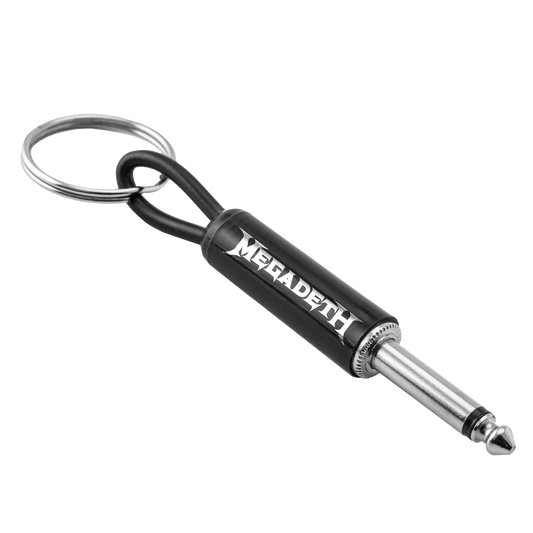 Megadeth Logo Guitar Plug Keychain Pluginz Keychains
