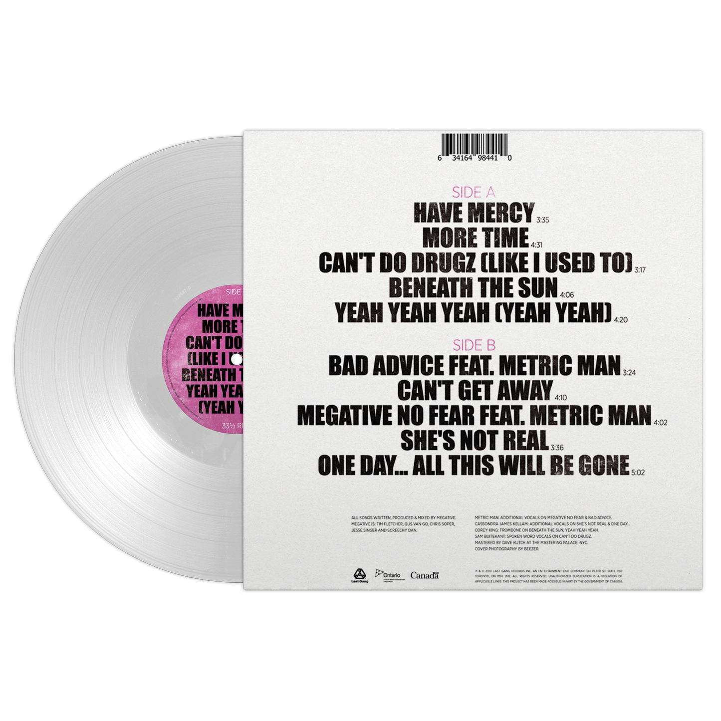 Megative Vinyl Record