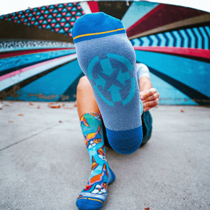 Disco Kitty Adult Crew Socks