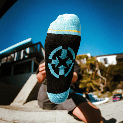Barrio Crab Adult Crew Socks with Art by Max Ehrman