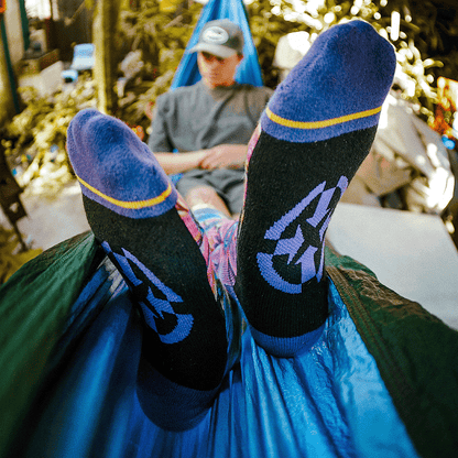 Flower Adult Crew Socks with Art by Max Ehrman