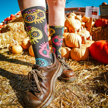 Walmazan Sugar Skulls Adult Crew Socks