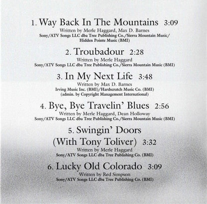 Merle Haggard – Best Of The 90's Volume Two Music CD