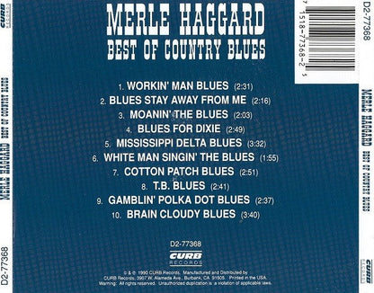 Merle Haggard – Best of the Country Blues Music CD