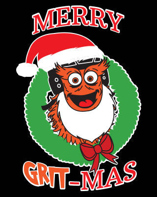 Philadelphia Hockey Merry Grit-Mas Mascot Shirt Youth