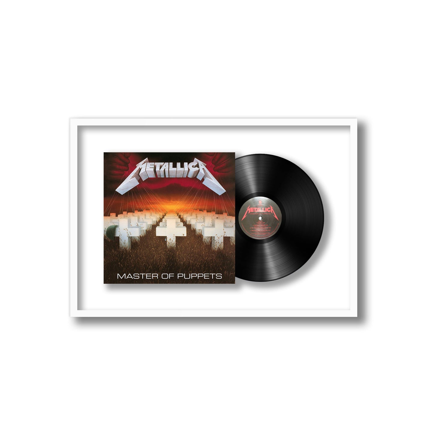 Metallica Master of Puppets Framed Vinyl Record