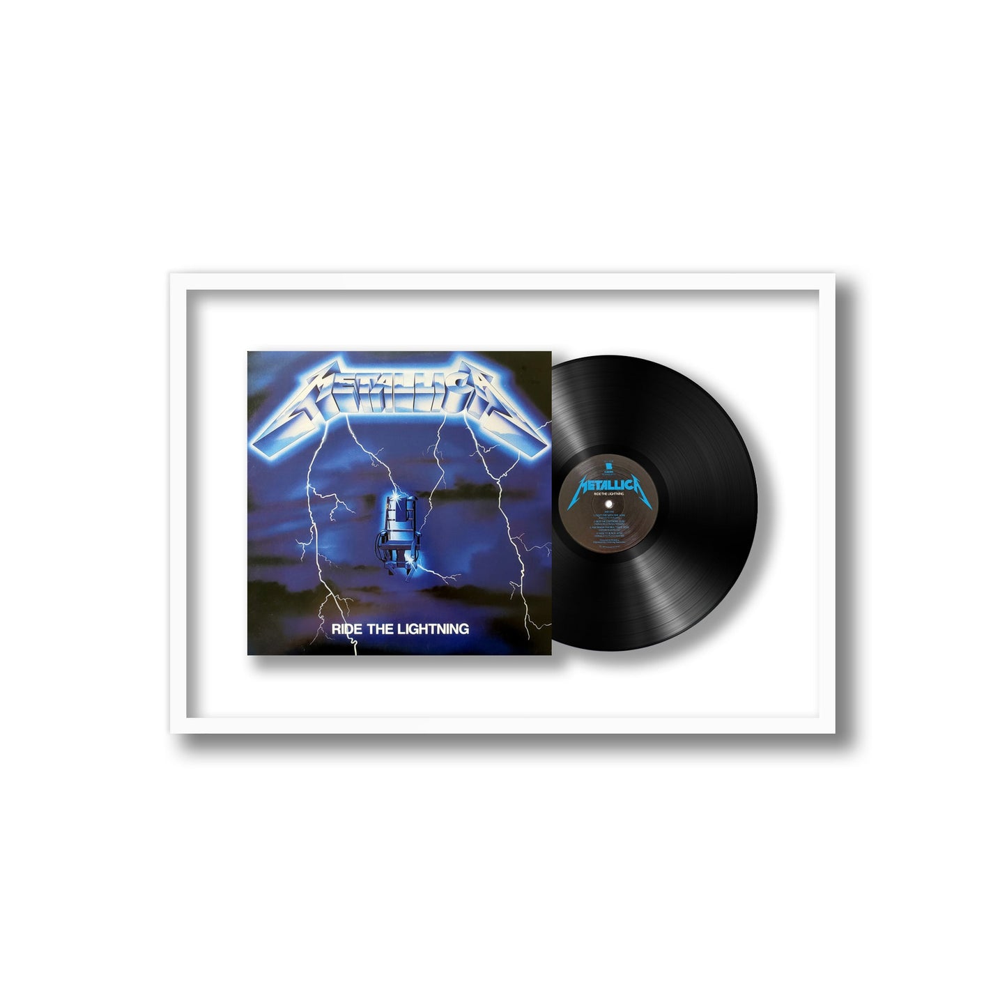 Metallica Ride The Lightning Framed Vinyl Record