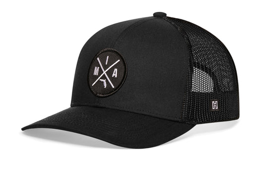 Miami Trucker Hat  |  Black MIA X Snapback