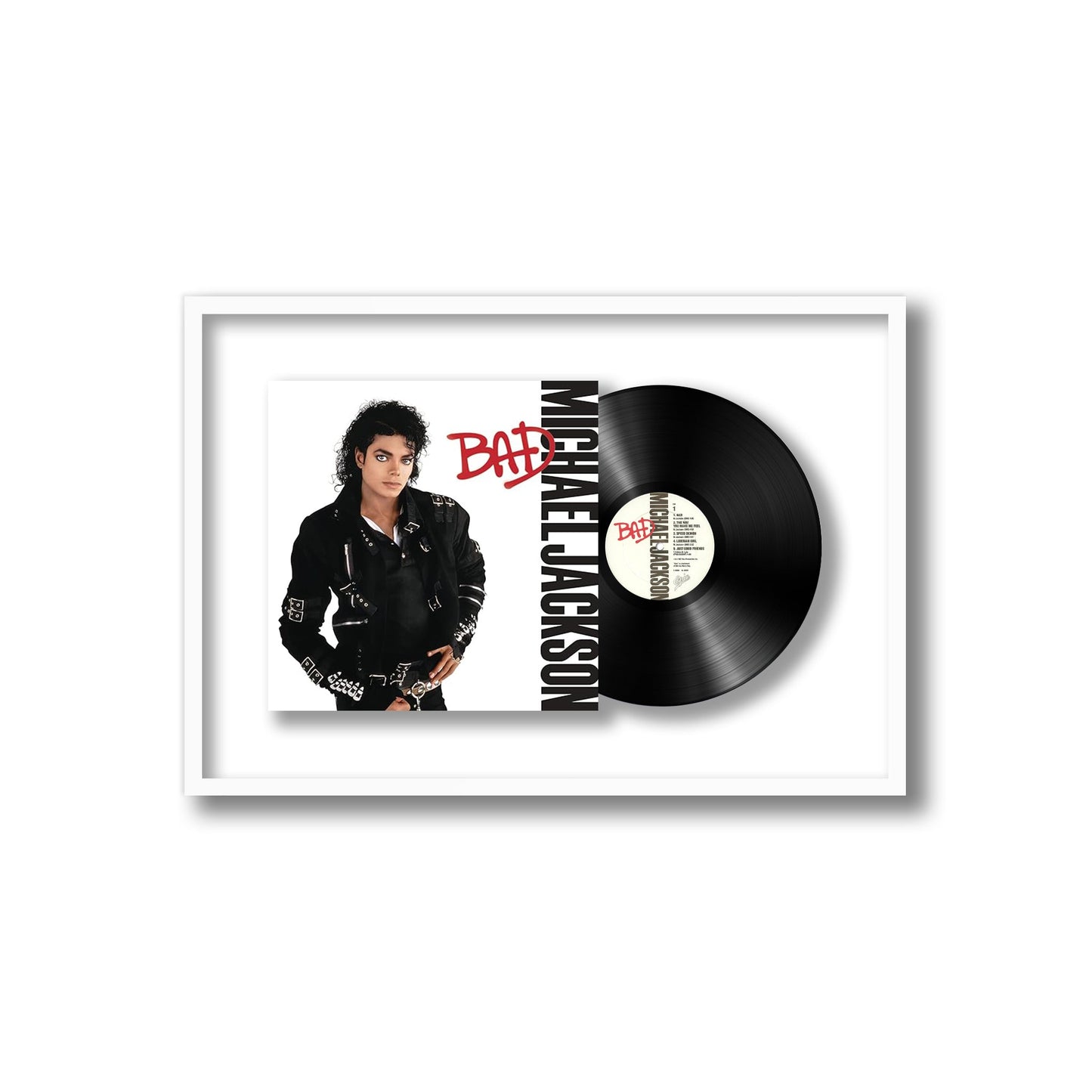 Michael Jackson Bad Framed Vinyl Record