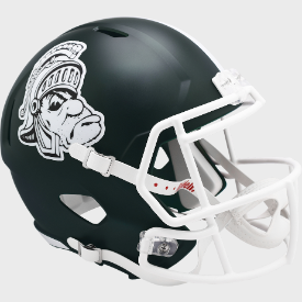 Michigan State Spartans Full Size Speed Replica Football Helmet Gruff Sparty-NCAA
