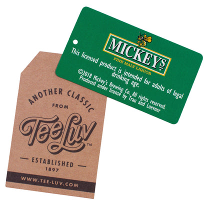 Mickey's Fine Malt Liquor Beer Logo Crewneck Sweatshirt Officially Licensed - Athletic Heather Gray