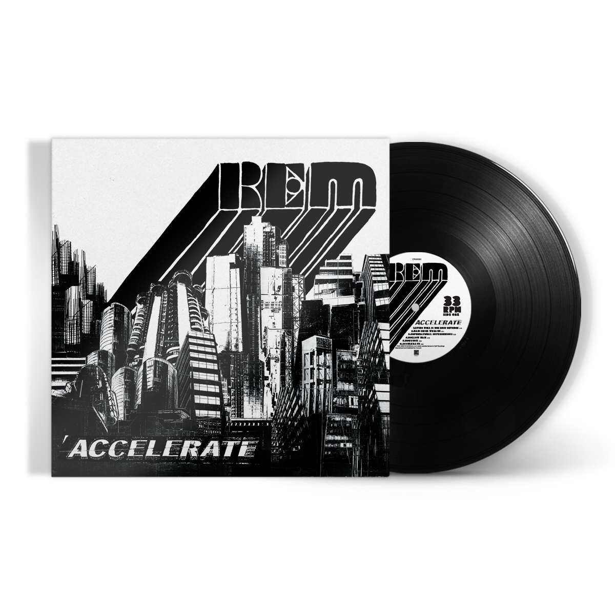 R.E.M. Accelerate (Black LP) Vinyl Record