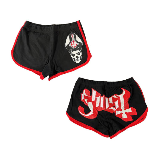 Ghost Papa Dolphin Junior Women's Shorts - Red/Black Officially Licensed