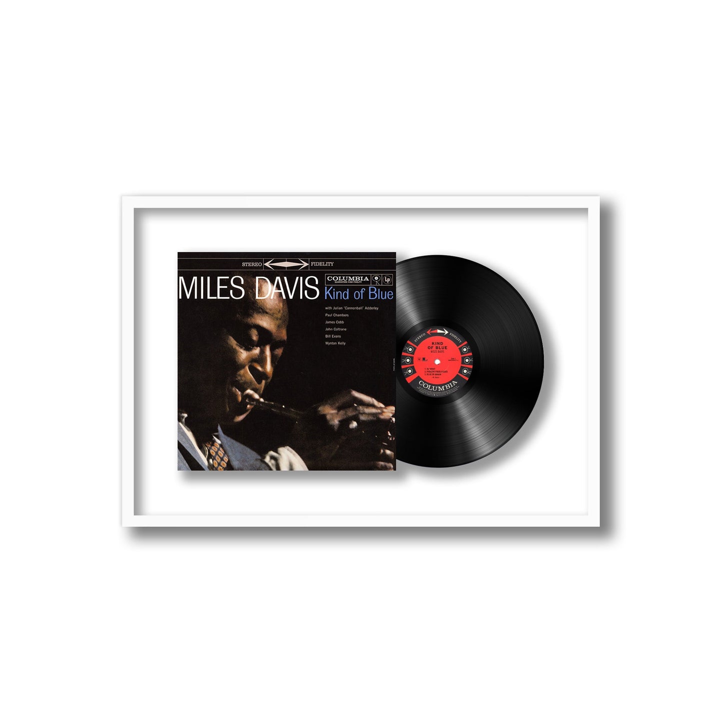 Miles Davis Kind of Blue Framed Vinyl Record