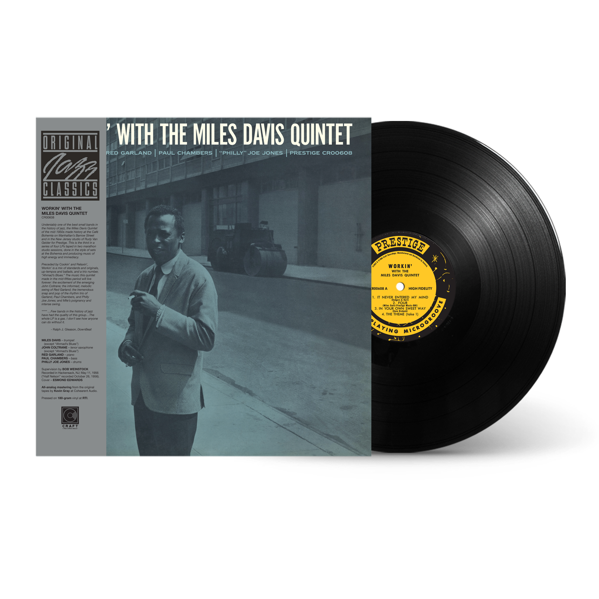 Workin' With The Miles Davis Quintet (Original Jazz Classics Series) (180g LP) Vinyl Record