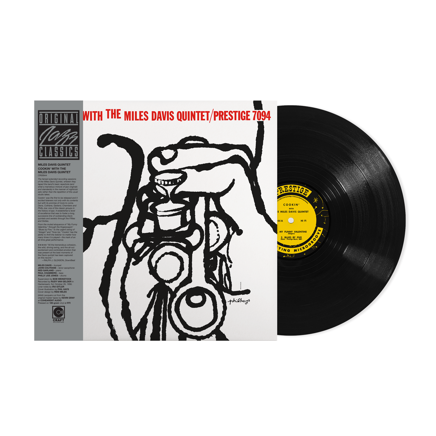 Cookin' With The Miles Davis Quintet (Original Jazz Classics Series) (180g LP) Vinyl Record