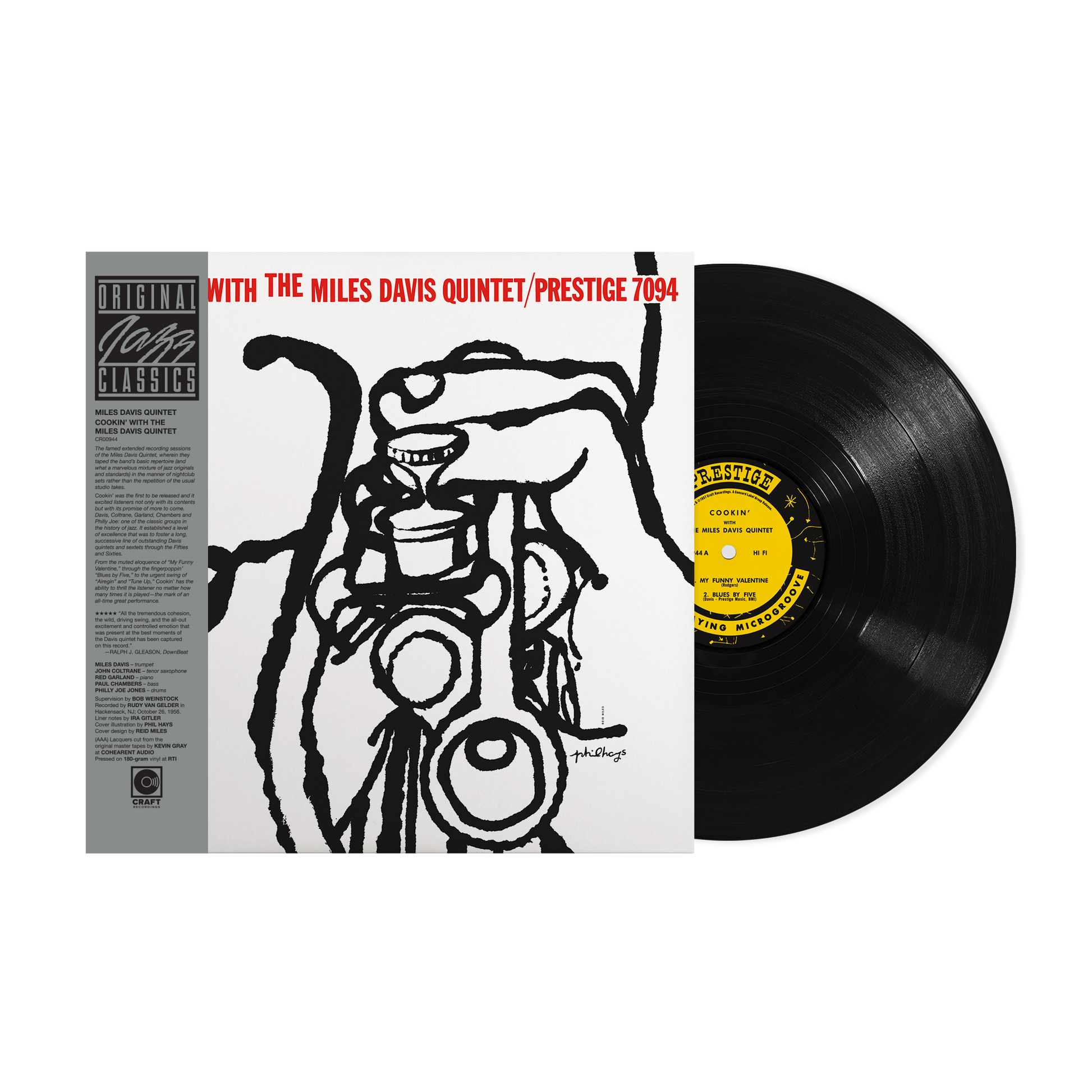 Cookin' With The Miles Davis Quintet (Original Jazz Classics Series) (180g LP) Vinyl Record