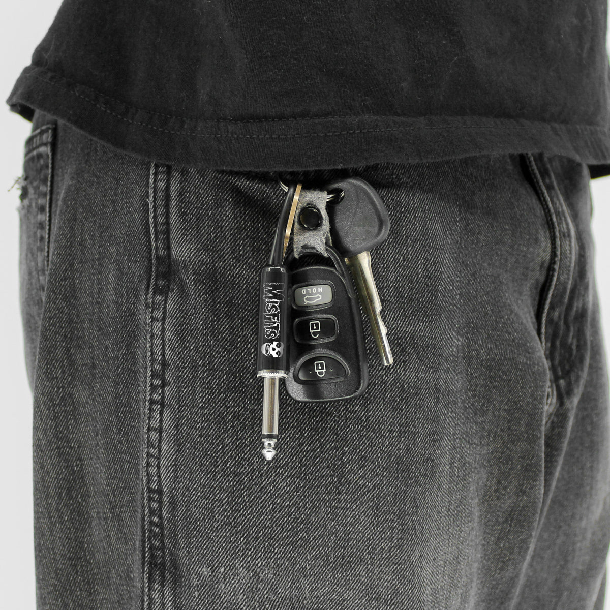 Misfits Logo Guitar Plug Keychain