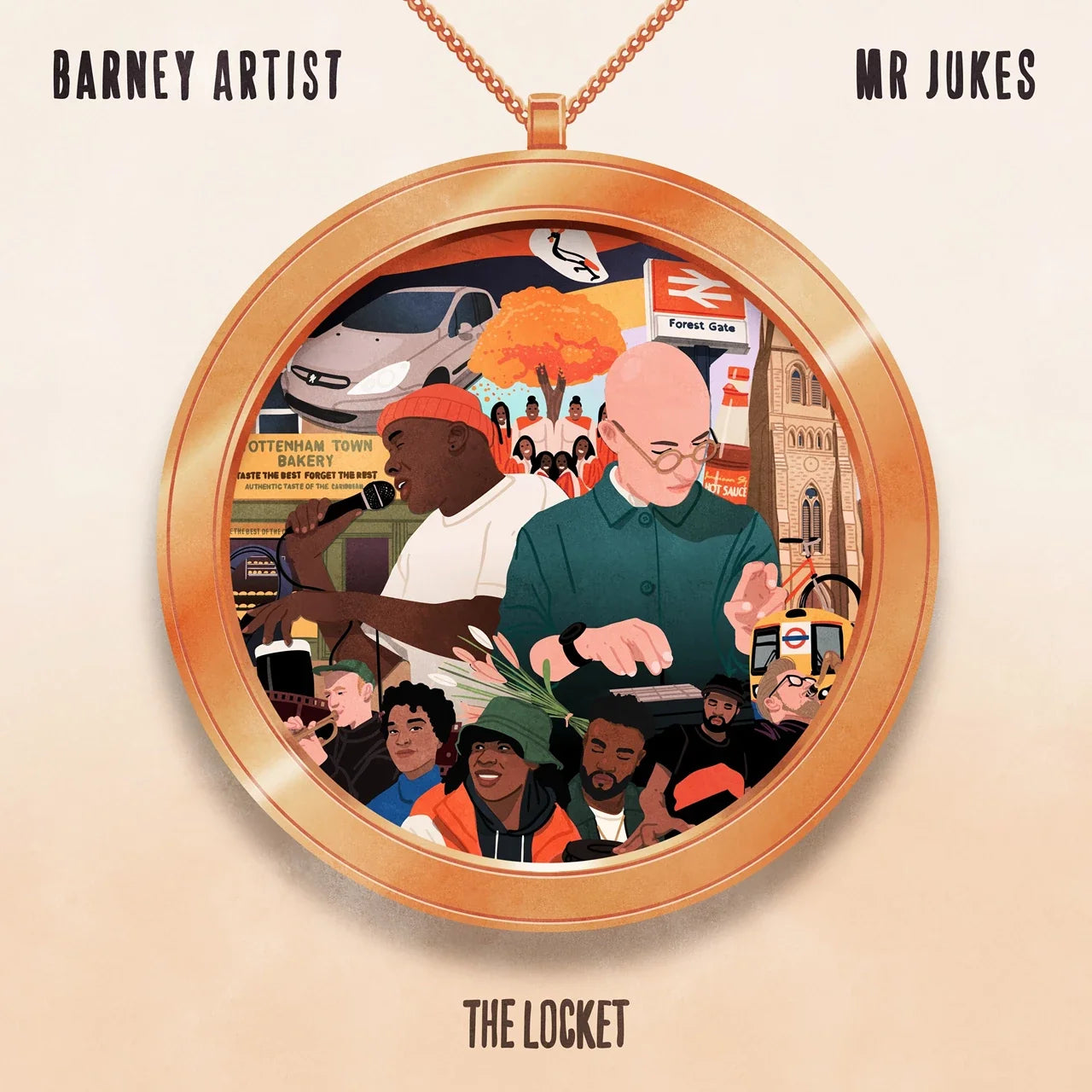 Mr Jukes & Barney Artist - The Locket Vinyl Record