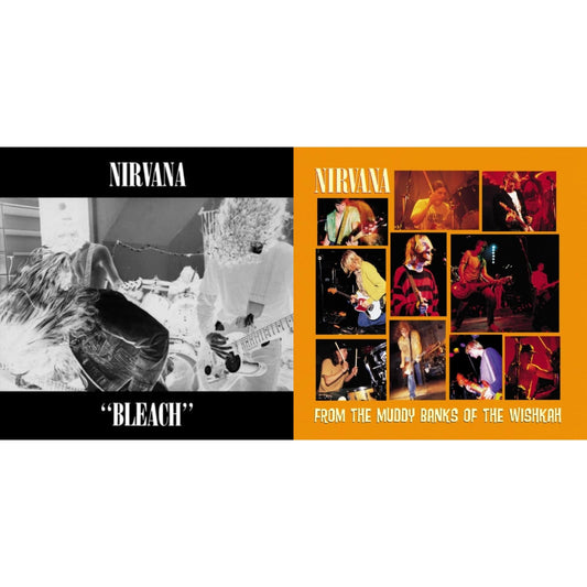 Nirvana - Bleach & From The Muddy Banks Of The Wishkah - LP Vinyl Bundle
