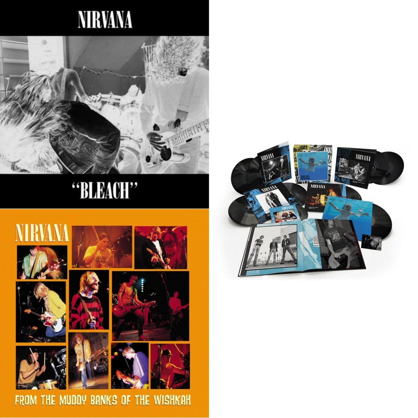 Nirvana - Bleach & Nevermind (30Th Anniversary/Super Deluxe/8LP/7Inch) & From The Muddy Banks Of The Wishkah