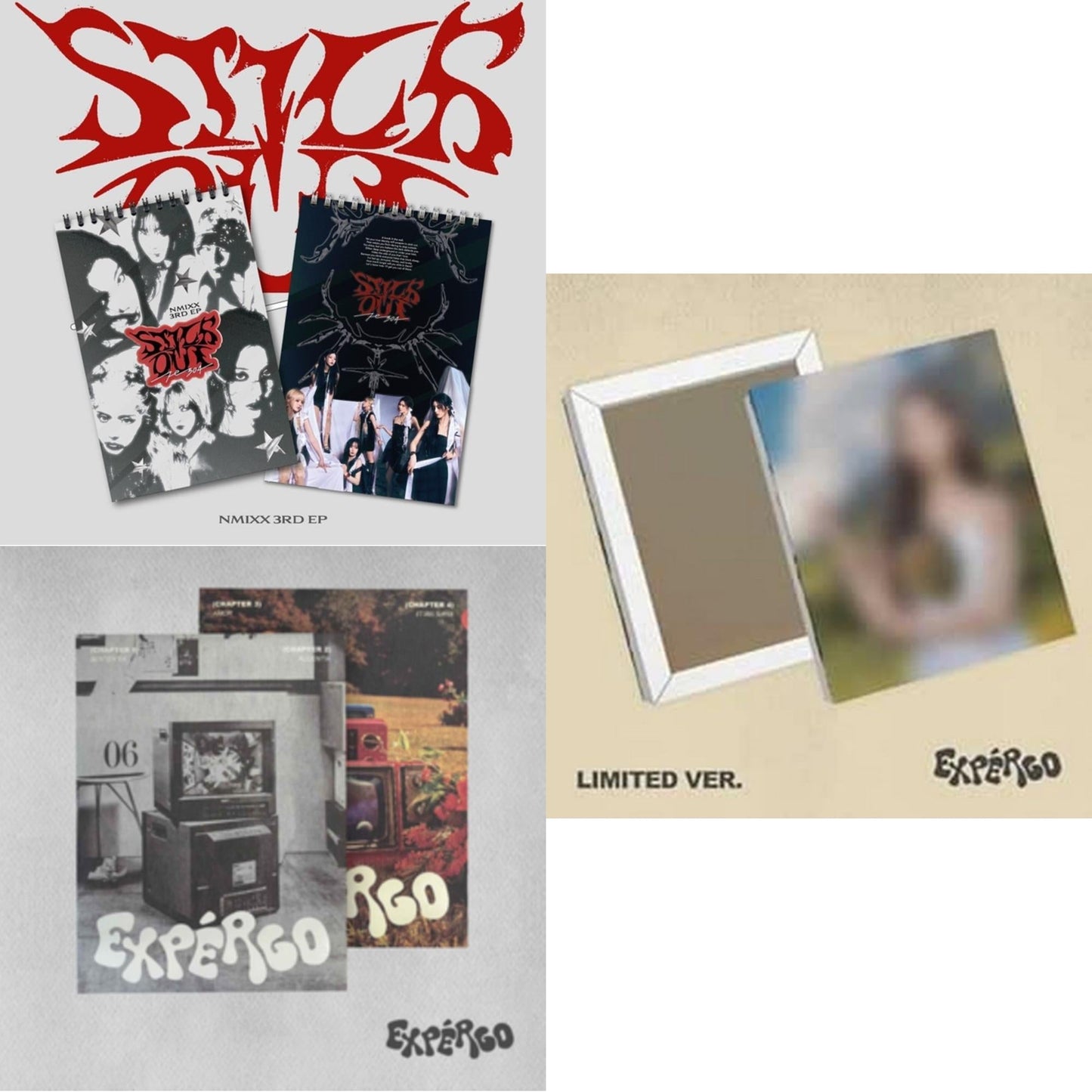 Nmixx - Fe3o4: Stick Out (Nephelomancy Ver.) & Expergo & Expergo (Limited Version) - CD Bundle