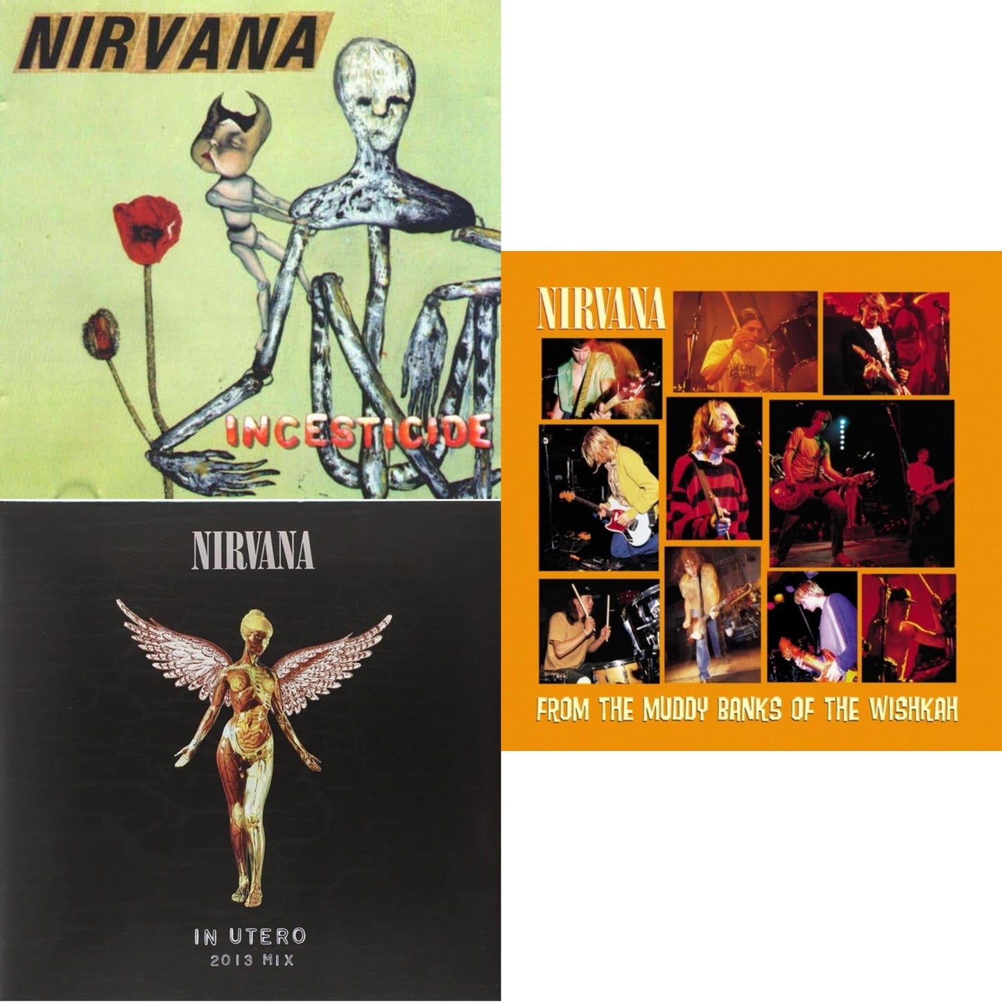 Nirvana - Incesticide (20Th Anniversary 45RPM Edition) & In Utero: 2013 Mix (2LP) & From The Muddy Banks Of The Wishkah