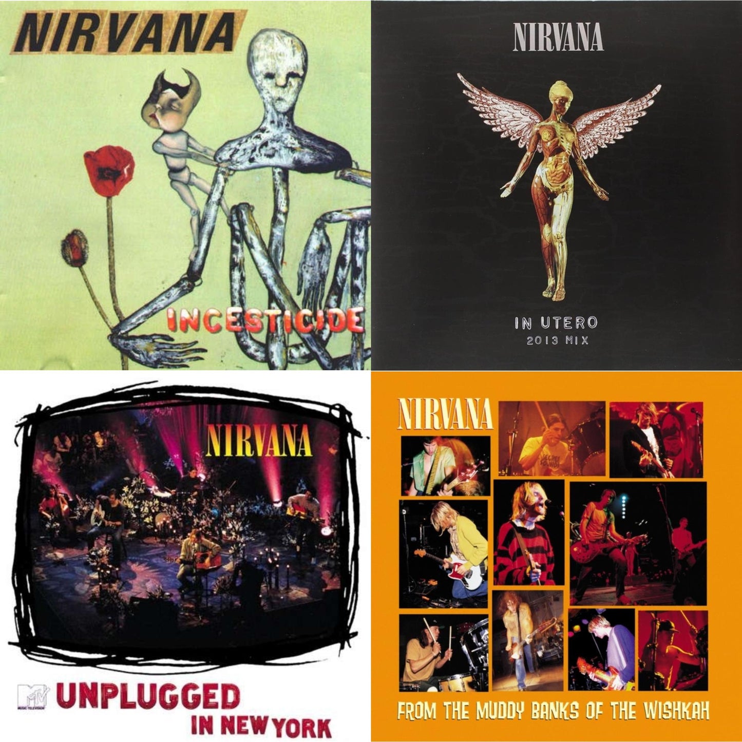 Nirvana - Incesticide (20Th Anniversary 45RPM Edition) & In Utero: 2013 Mix (2LP) & Unplugged In N.Y. & From The Muddy Banks Of The Wishkah