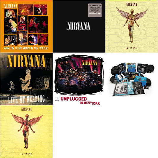 Nirvana - Nevermind (30Th Anniversary/Super Deluxe/8LP/7Inch) & In Utero (30Th Anniversary) (LP/10 Inch) & Live At Reading & Nirvana (150G/Dl Code) & In Utero (180G/33-1/3 RPM) & Unplugged In N.Y. & From The Muddy Banks Of The Wishkah