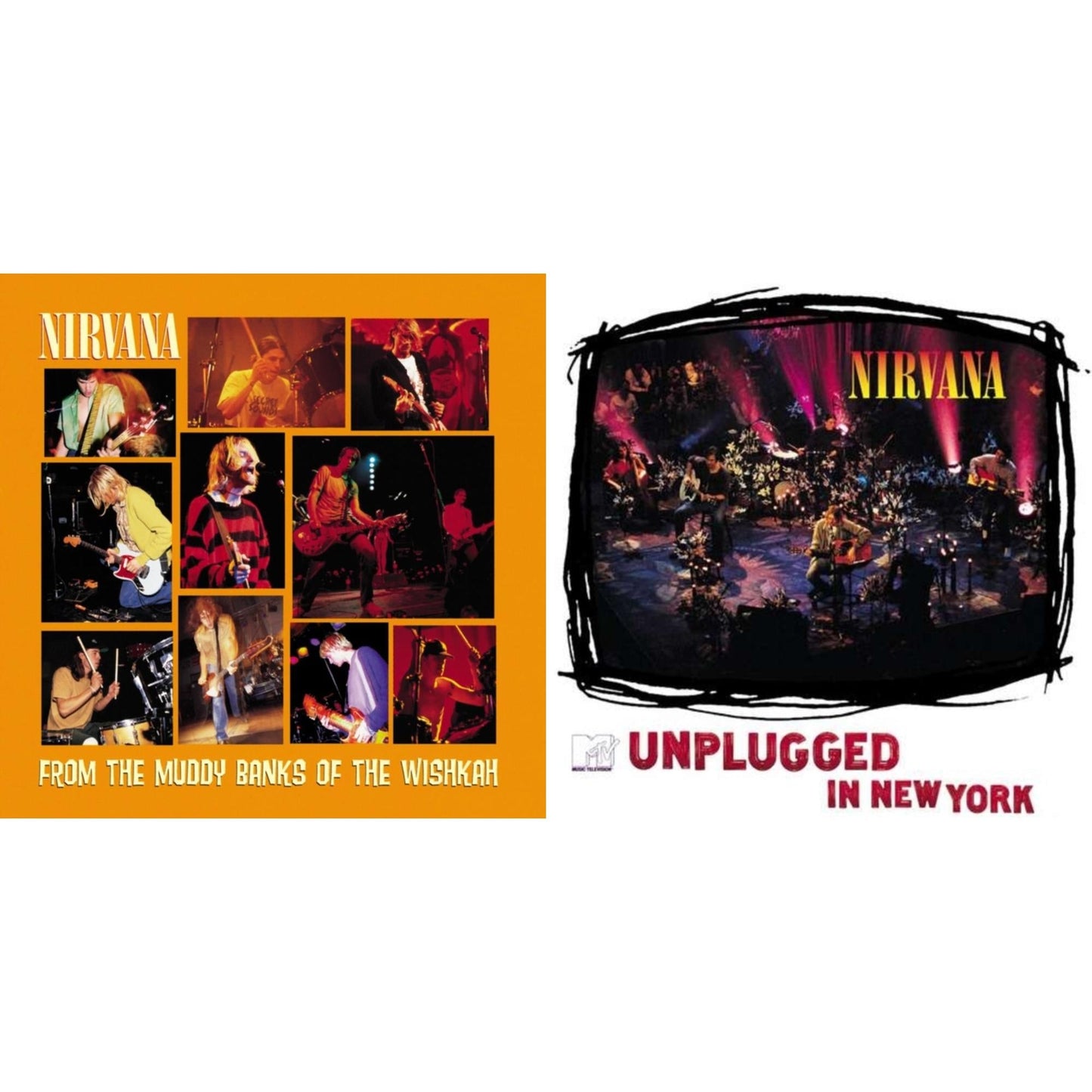 Nirvana - Unplugged In N.Y. & From The Muddy Banks Of The Wishkah - LP Vinyl Bundle