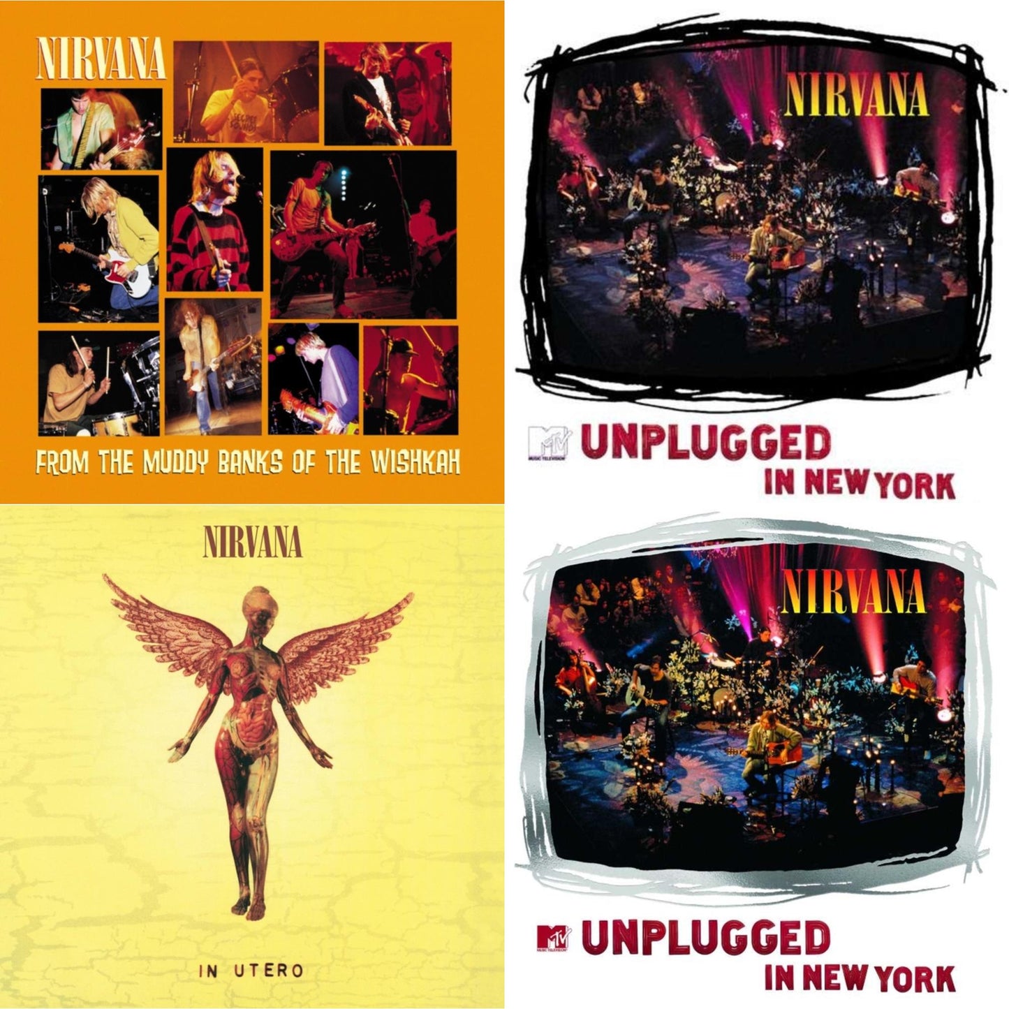 Nirvana - Mtv Unplugged In New York (2 LP) & In Utero (180G/33-1/3 RPM) & Unplugged In N.Y. & From The Muddy Banks Of The Wishkah