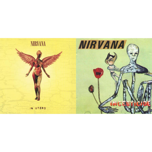Nirvana - Incesticide (20Th Anniversary 45RPM Edition) & In Utero (180G/33-1/3 RPM) - LP Vinyl Bundle