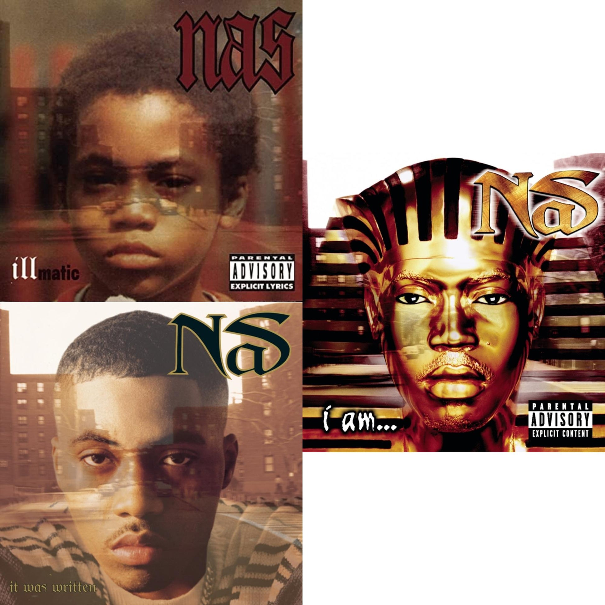 Nas - Illmatic & I Am & It Was Written - CD Bundle