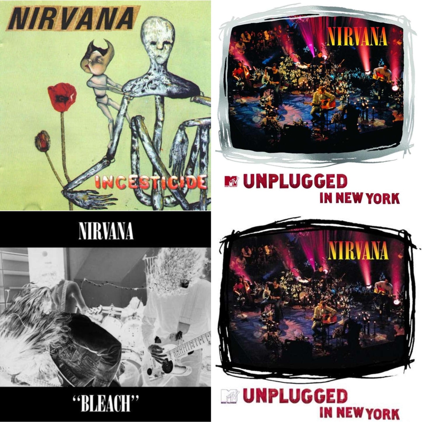 Nirvana - Bleach & Incesticide (20Th Anniversary 45RPM Edition) & Mtv Unplugged In New York (2 LP) & Unplugged In N.Y.