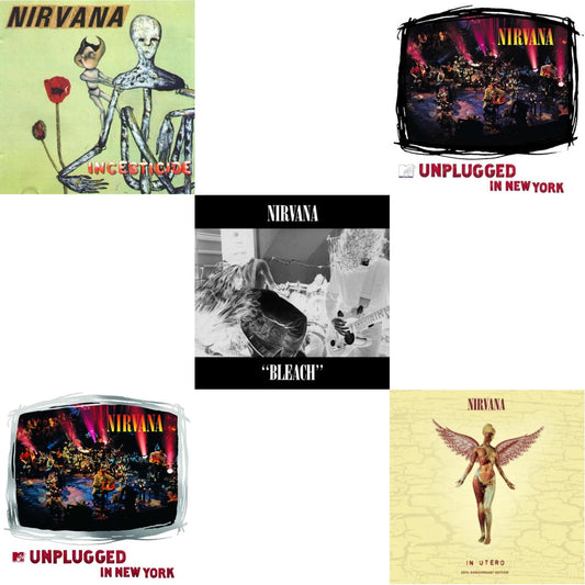 Nirvana - Bleach & Incesticide (20Th Anniversary 45RPM Edition) & In Utero & Mtv Unplugged In New York (2 LP) & Unplugged In N.Y.