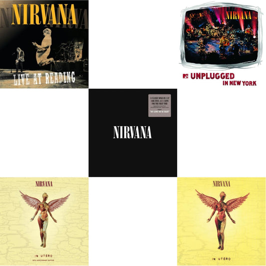 Nirvana - Live At Reading & In Utero & Nirvana (150G/Dl Code) & Mtv Unplugged In New York (2 LP) & In Utero (180G/33-1/3 RPM)