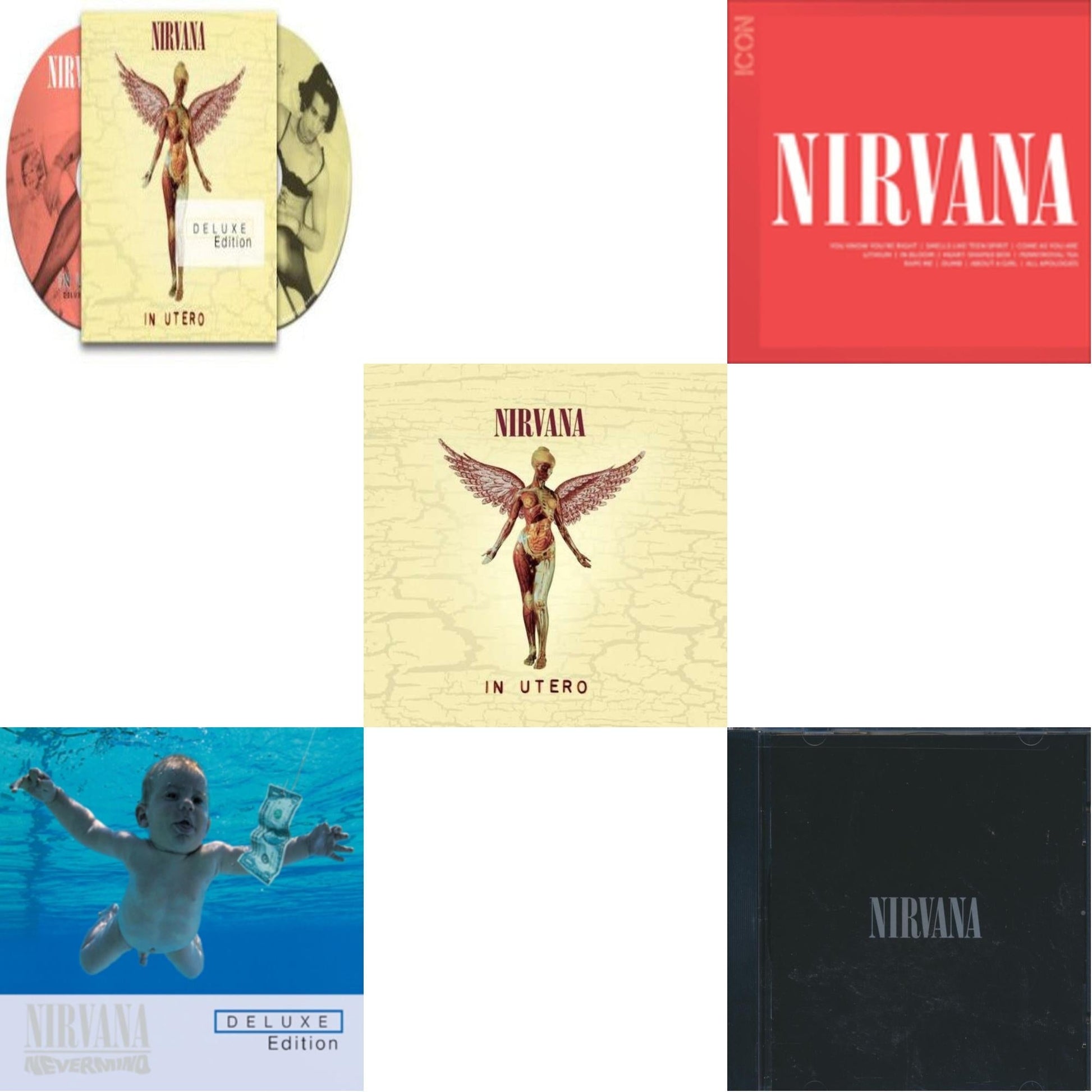 Nirvana - In Utero & Nevermind & In Utero & Icon & Nirvana - CD Bundle