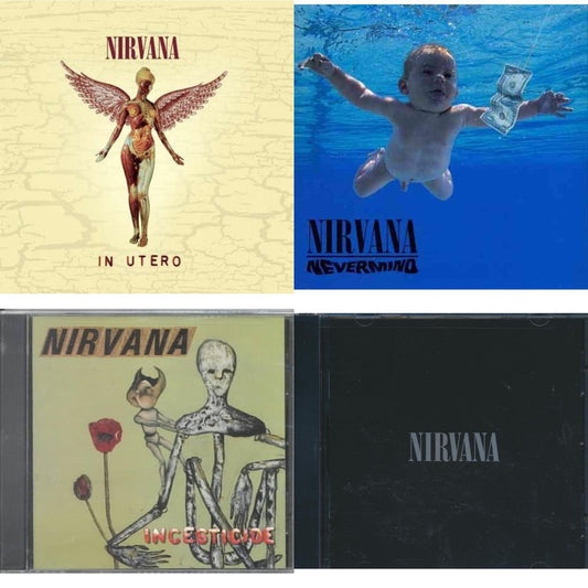 Nirvana - Nevermind & In Utero & Nirvana & Incesticide - CD Bundle