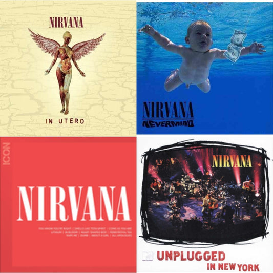 Nirvana - Icon & Nevermind & In Utero & Unplugged In N.Y. - CD Bundle