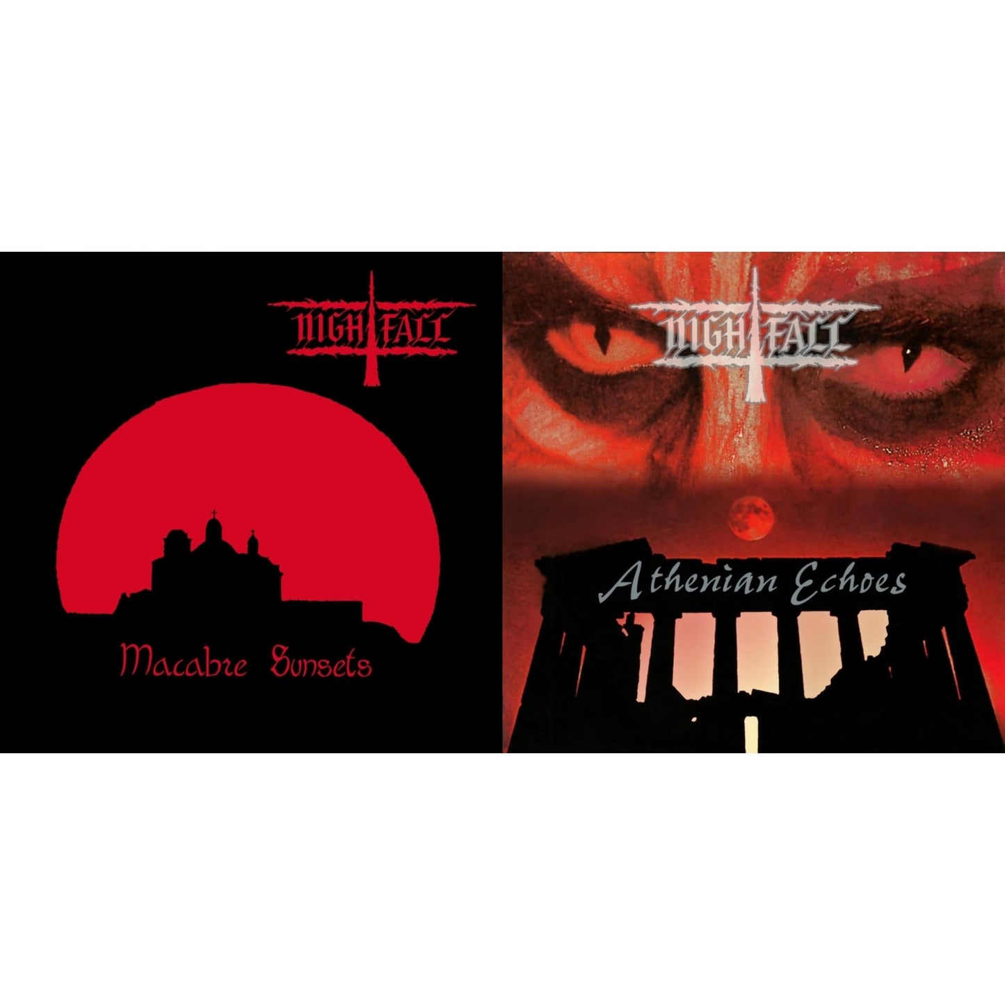 Nightfall - Macabre Sunsets & Athenian Echoes + Eons Aura - LP Vinyl Bundle
