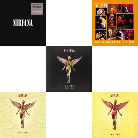 Nirvana - In Utero & In Utero: 2013 Mix (2LP) & Nirvana (150G/Dl Code) & In Utero (180G/33-1/3 RPM) & From The Muddy Banks Of The Wishkah