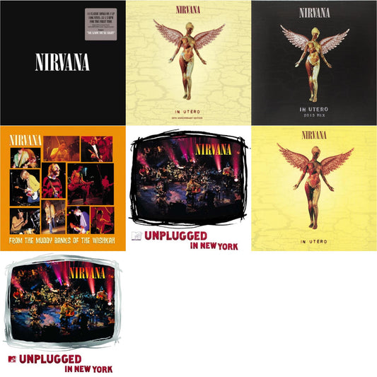 Nirvana - In Utero & In Utero: 2013 Mix (2LP) & Nirvana (150G/Dl Code) & Mtv Unplugged In New York (2 LP) & In Utero (180G/33-1/3 RPM) & Unplugged In N.Y. & From The Muddy Banks Of The Wishkah