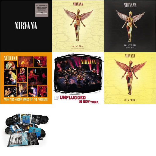 Nirvana - Nevermind (30Th Anniversary/Super Deluxe/8LP/7Inch) & In Utero & In Utero: 2013 Mix (2LP) & Nirvana (150G/Dl Code) & In Utero (180G/33-1/3 RPM) & Unplugged In N.Y. & From The Muddy Banks Of The Wishkah