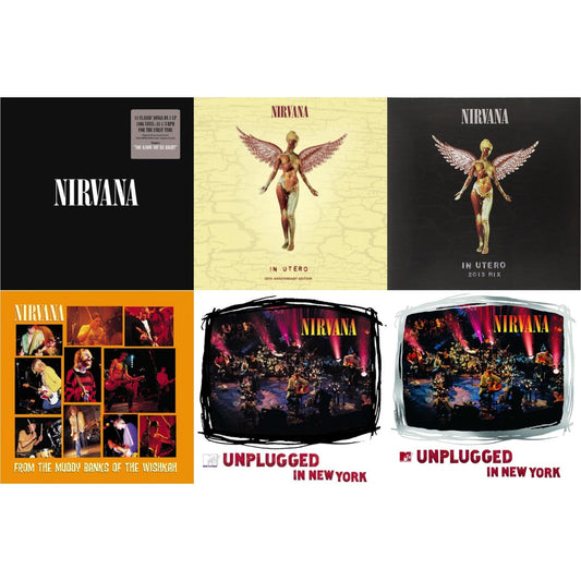 Nirvana - In Utero & In Utero: 2013 Mix (2LP) & Nirvana (150G/Dl Code) & Mtv Unplugged In New York (2 LP) & Unplugged In N.Y. & From The Muddy Banks Of The Wishkah
