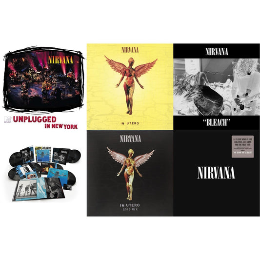 Nirvana - Bleach & Nevermind (30Th Anniversary/Super Deluxe/8LP/7Inch) & In Utero: 2013 Mix (2LP) & Nirvana (150G/Dl Code) & In Utero (180G/33-1/3 RPM) & Unplugged In N.Y.